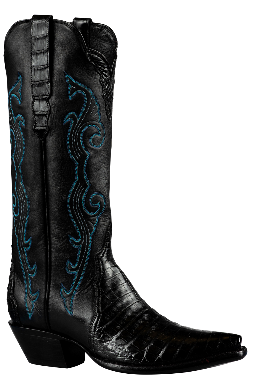 Stallion Caiman Gallegos Cowgirl Boots - Black