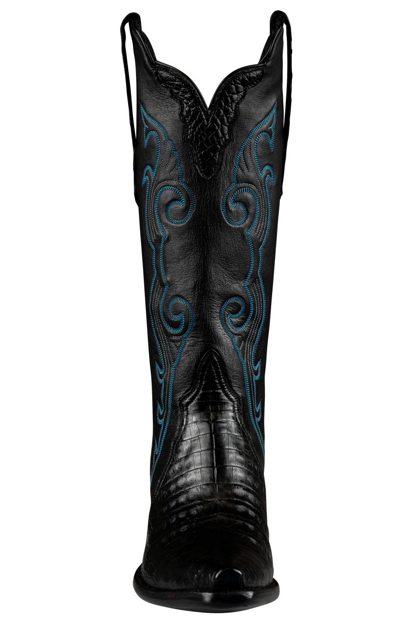 Stallion Caiman Gallegos Cowgirl Boots - Black