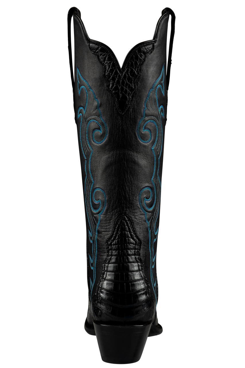 Stallion Caiman Gallegos Cowgirl Boots - Black
