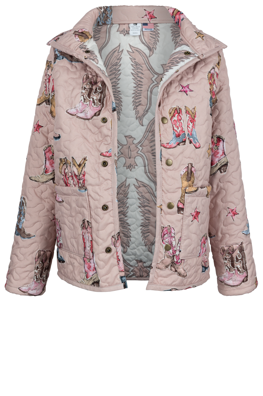 Ida Mae Thunderbird Boots Jacket - Rose