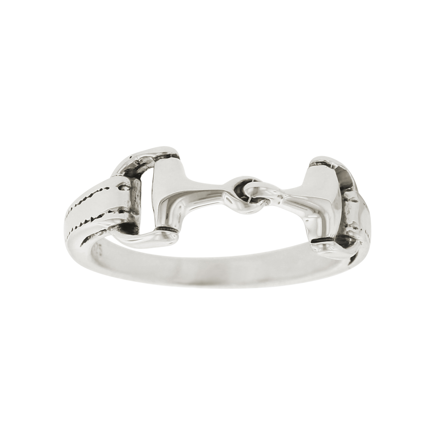 Sterling Silver Snaffle Bit Ring