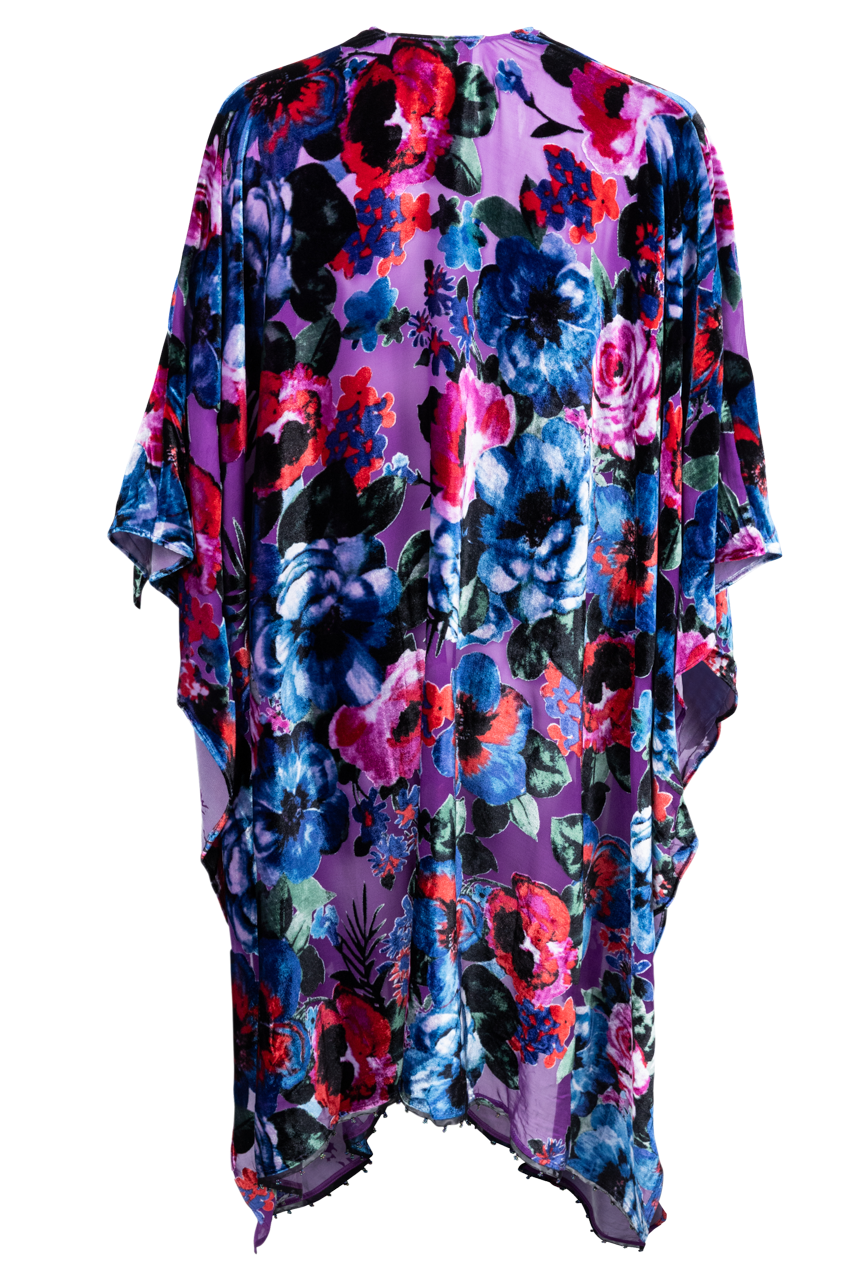 Johnny Was Burnout Velvet Shawl - Phantasma