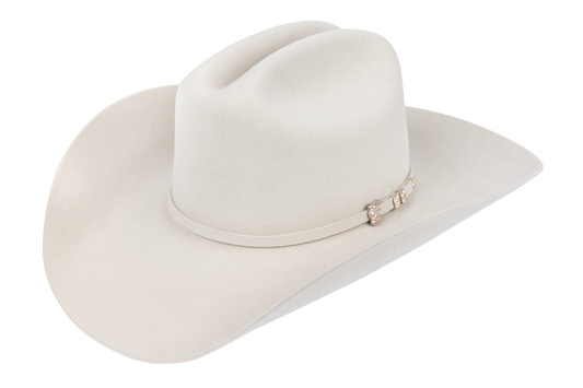 Resistol George Strait 6X Felt Cowboy Hat - Silver Belly