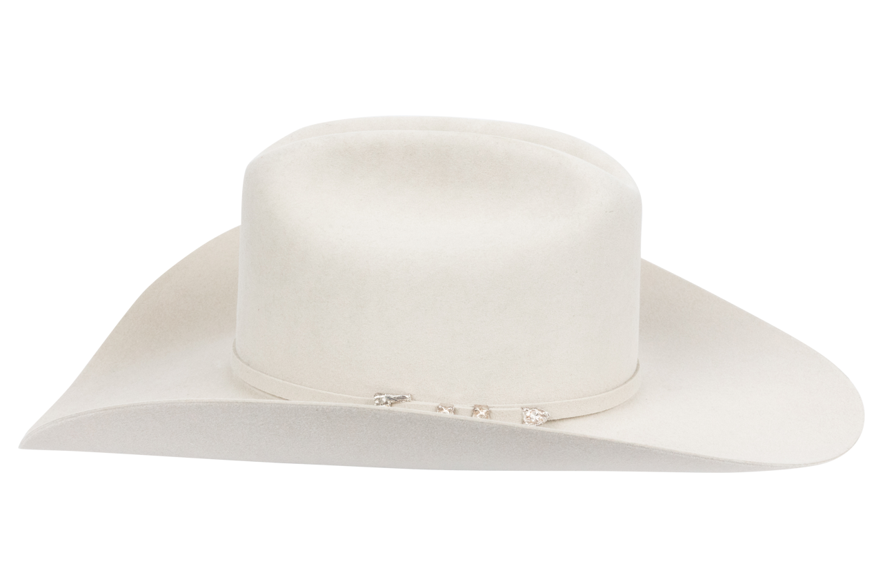 Resistol George Strait 6X Logan Felt Cowboy Hat - Silver Belly