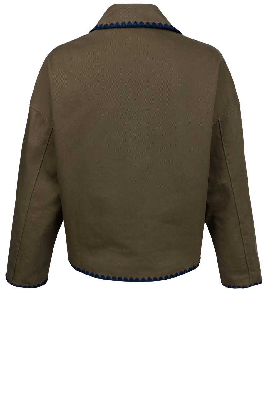 Raisonnel Olive Whipstitch Jacket