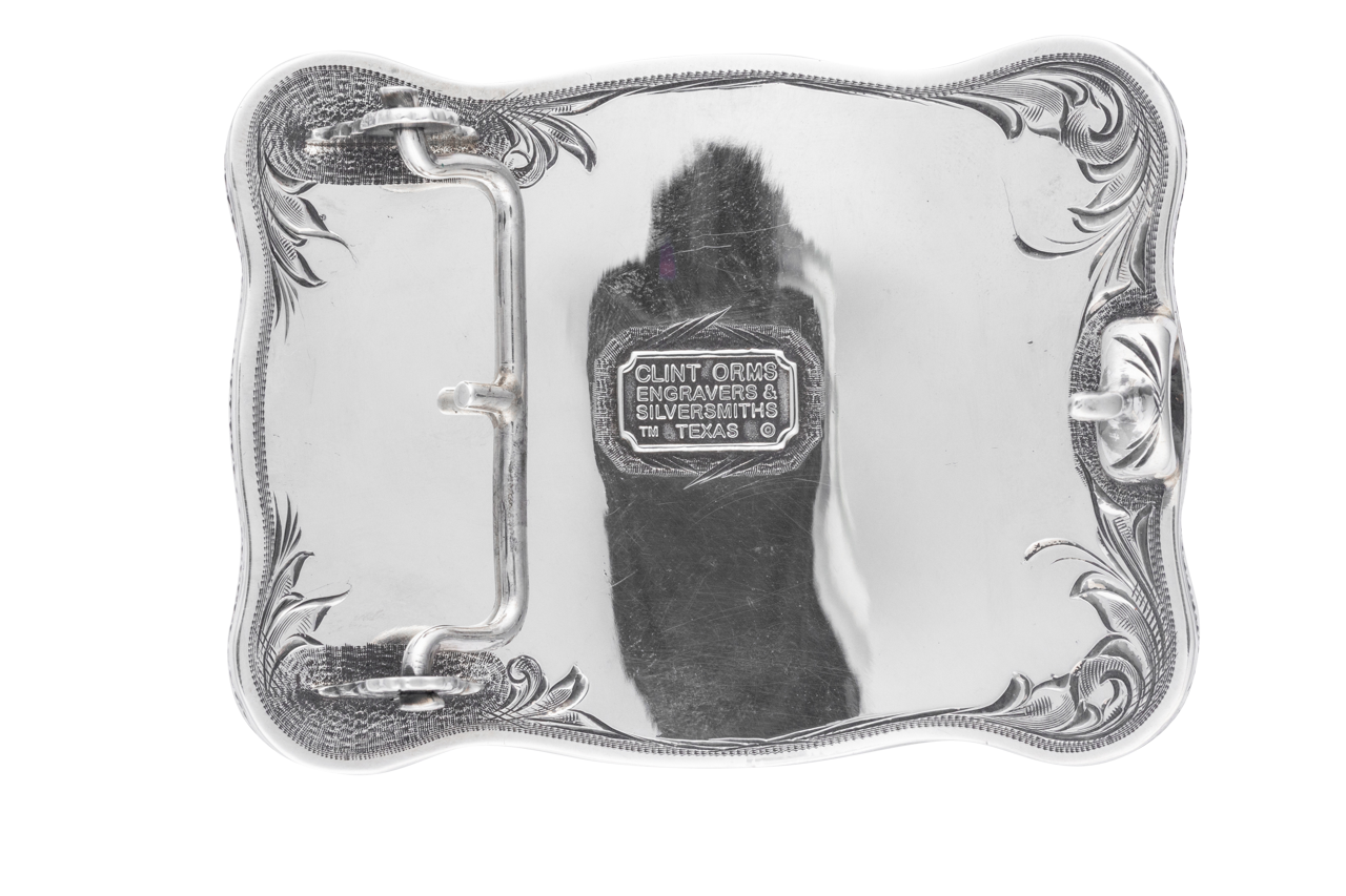 Clint Orms 1.5" Longhorn Skull Trophy Buckle