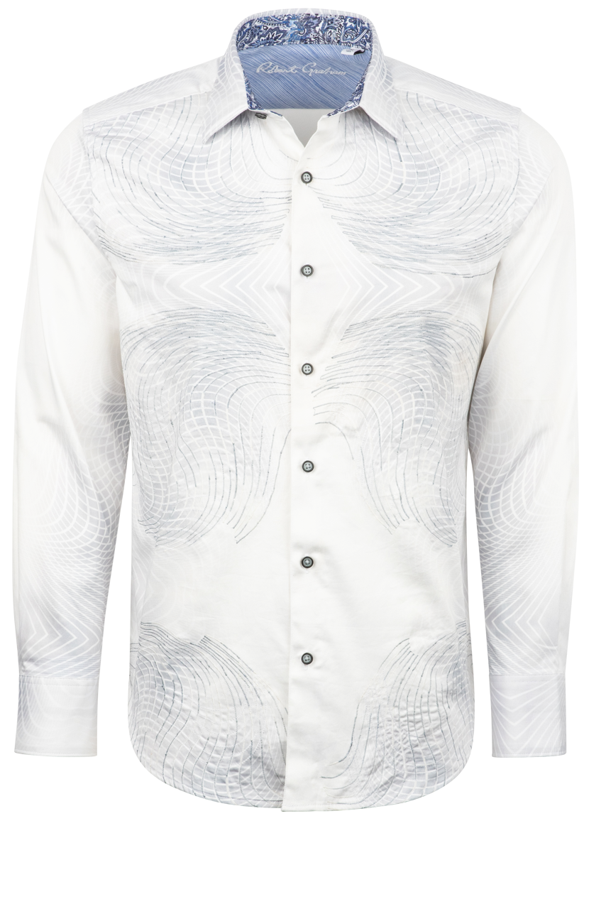 Robert Graham Fairchild Abstract Button-Front Shirt
