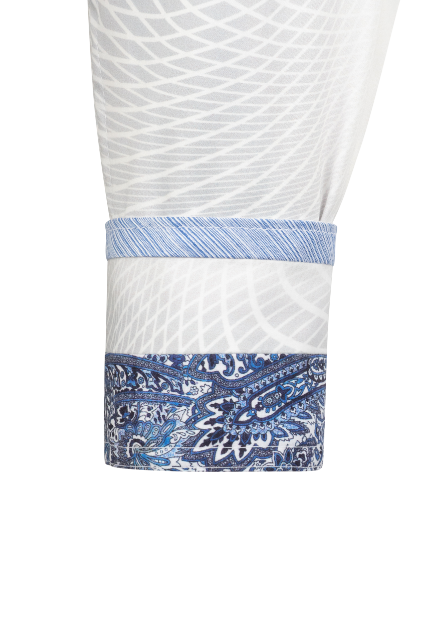 Robert Graham Fairchild Abstract Button-Front Shirt