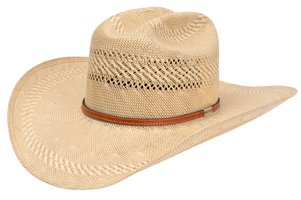 Resistol 50x Open Range Straw Cowboy Hat | Pinto Ranch 6 7/8