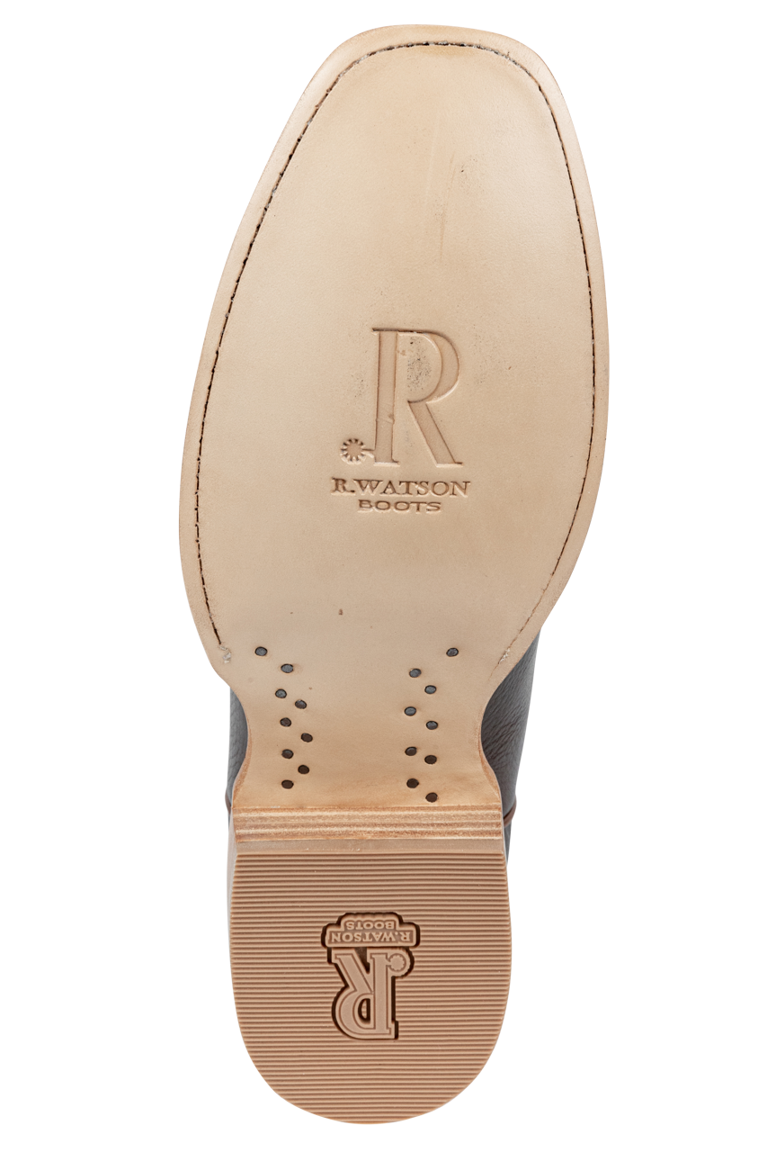 R. Watson Deer Narrow Cowboy Boots - Chocolate