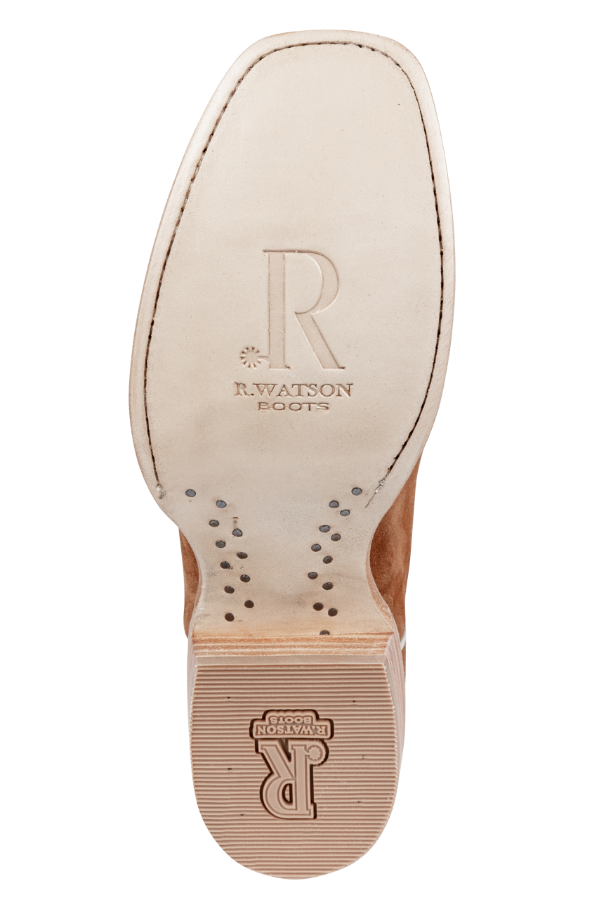 R. Watson Roughout Narrow Cowgirl Boots - Ginger
