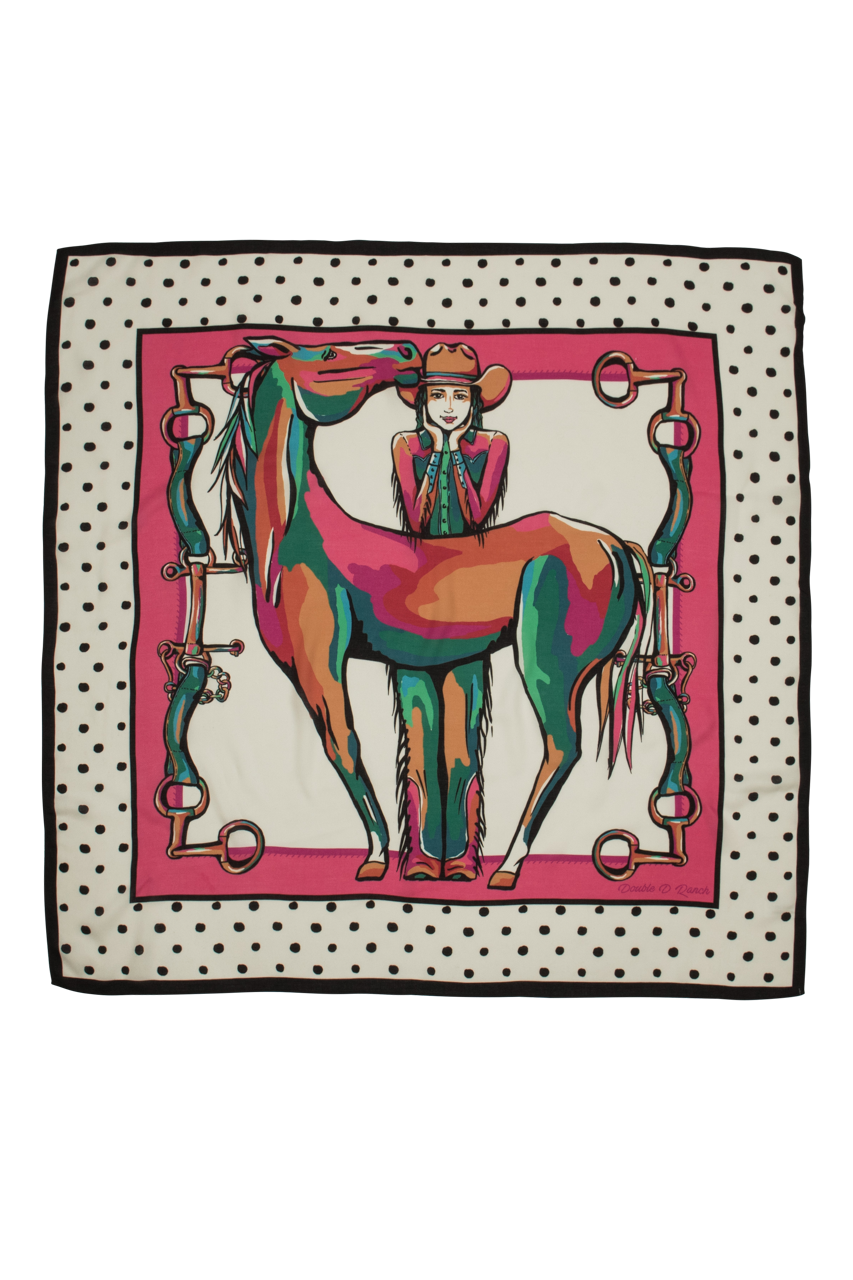 Double D Ranch Horse Girl Scarf
