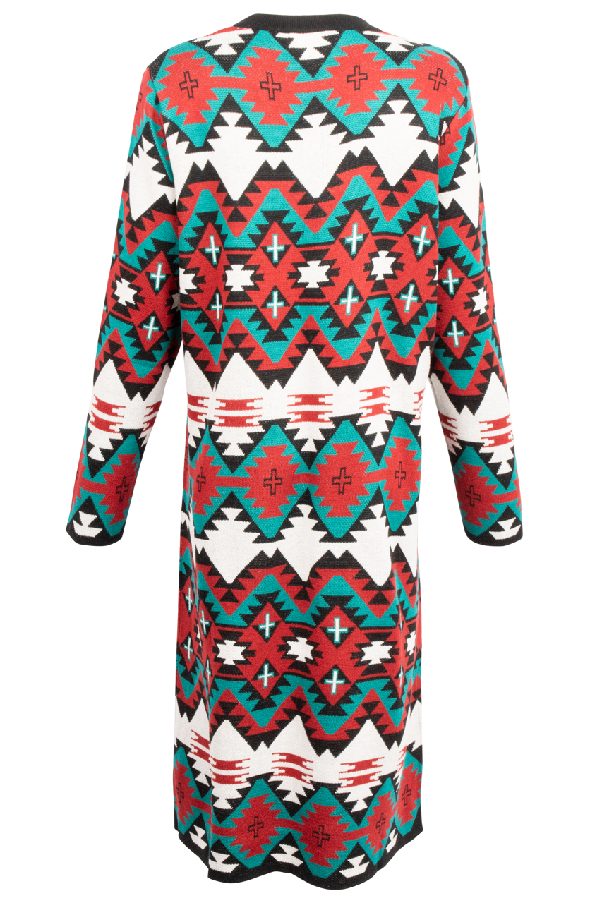 Time of the West Cardigan Coat - Multi