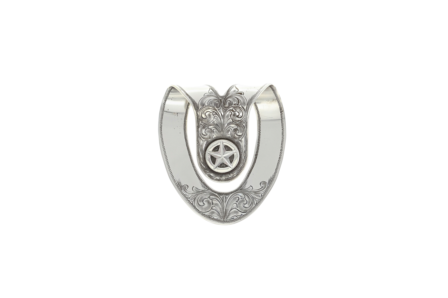 Clint Orms Engraved Silver Money Clip