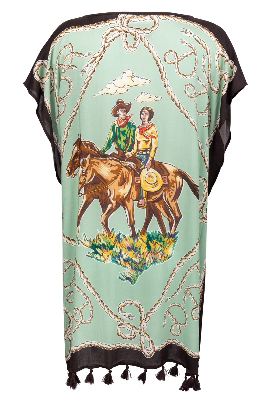 Double D Ranch Romance & Rustlers Poncho Top