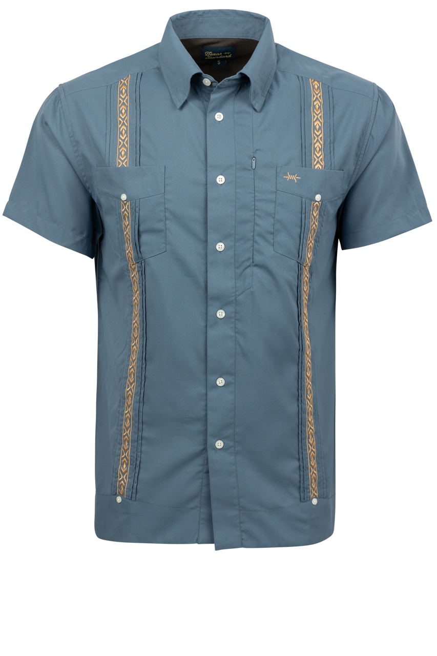 Texas Standard Libre Guayabera Fishing Shirt - Estrella