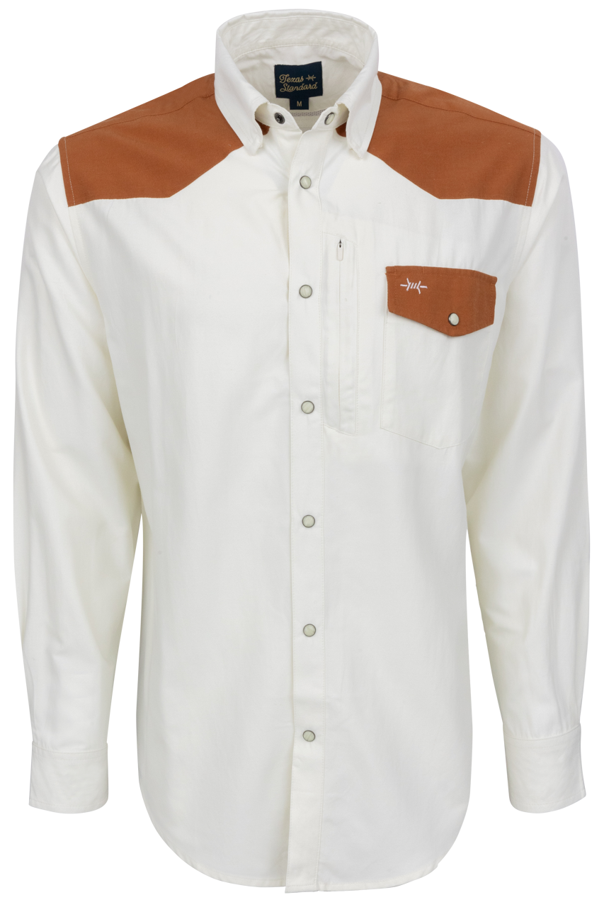 Texas Standard Burnt Orange Frontera Field Western Shirt | Pinto Ranch Texas Standard Burnt Orange Frontera Field Western Shirt | Pinto Ranch