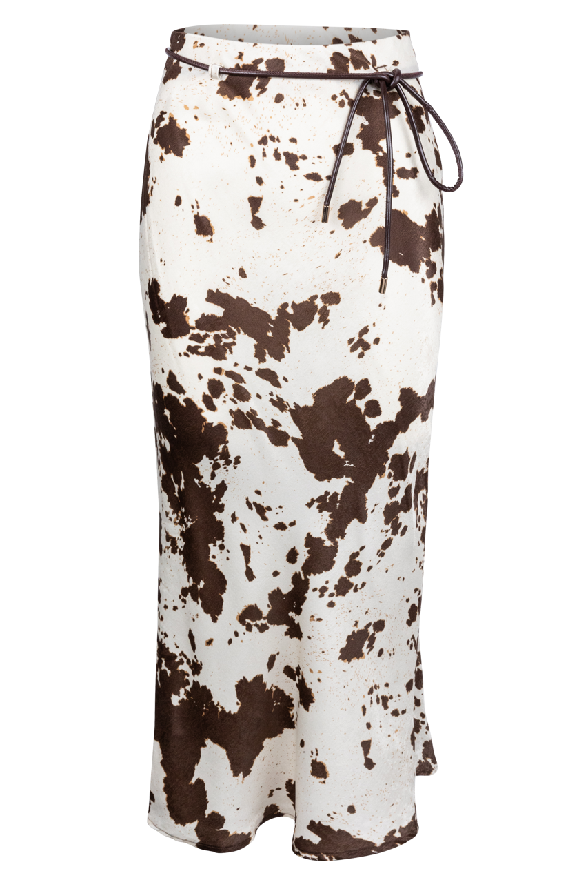 Urban Daizy Cowhide Print Skirt