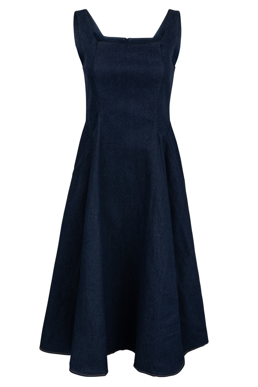 Urban Daizy Dark Denim Midi Dress