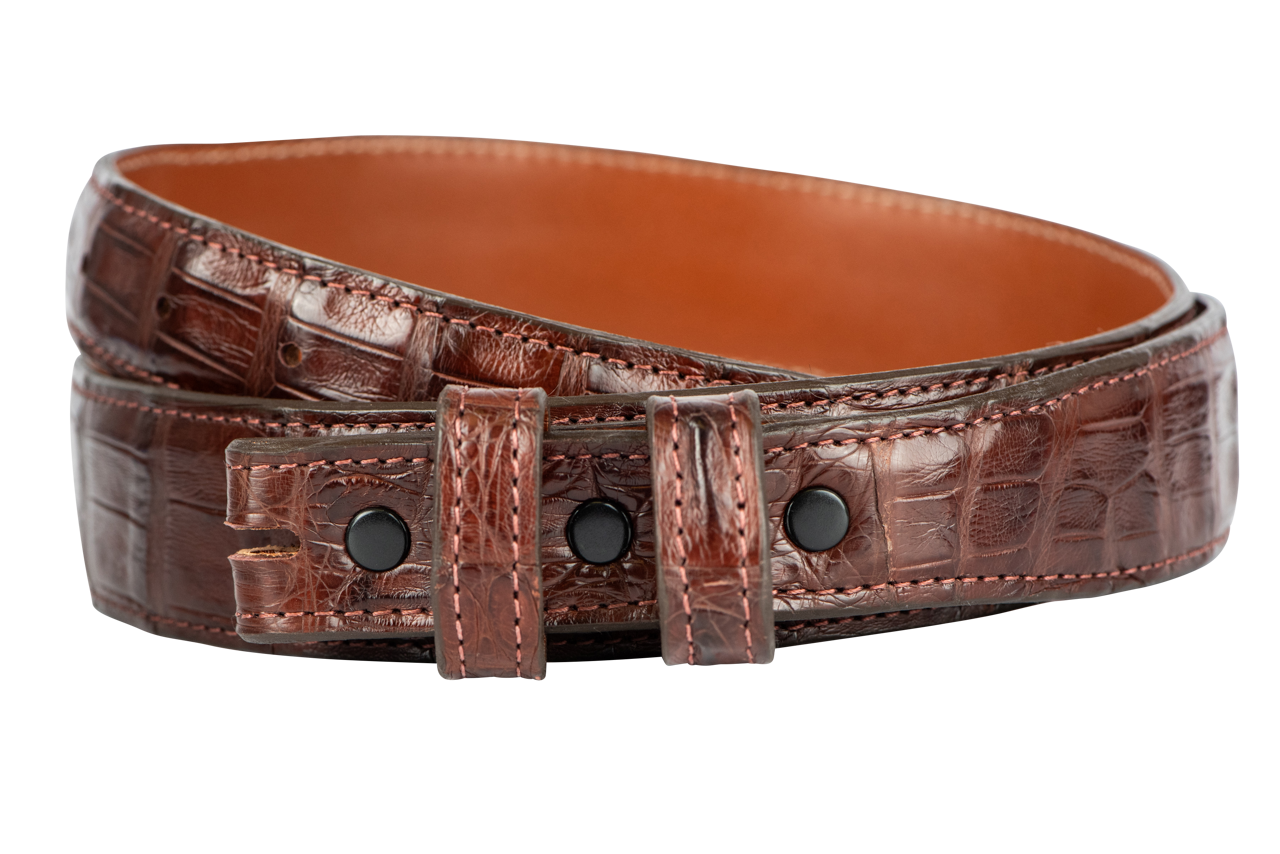 Crocodile Leather Belt