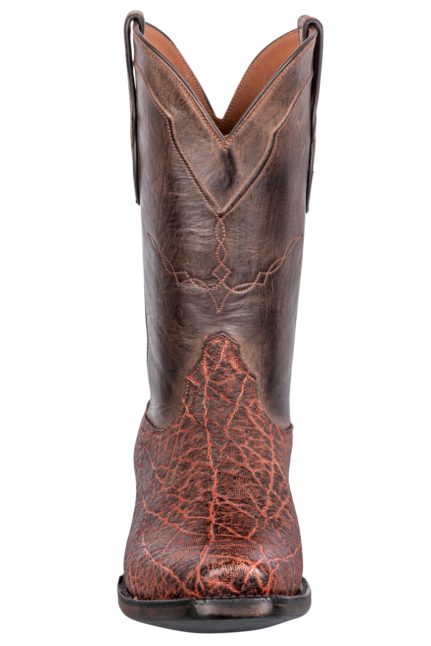 Black Jack Vintage Elephant Cowboy Boots - Chestnut