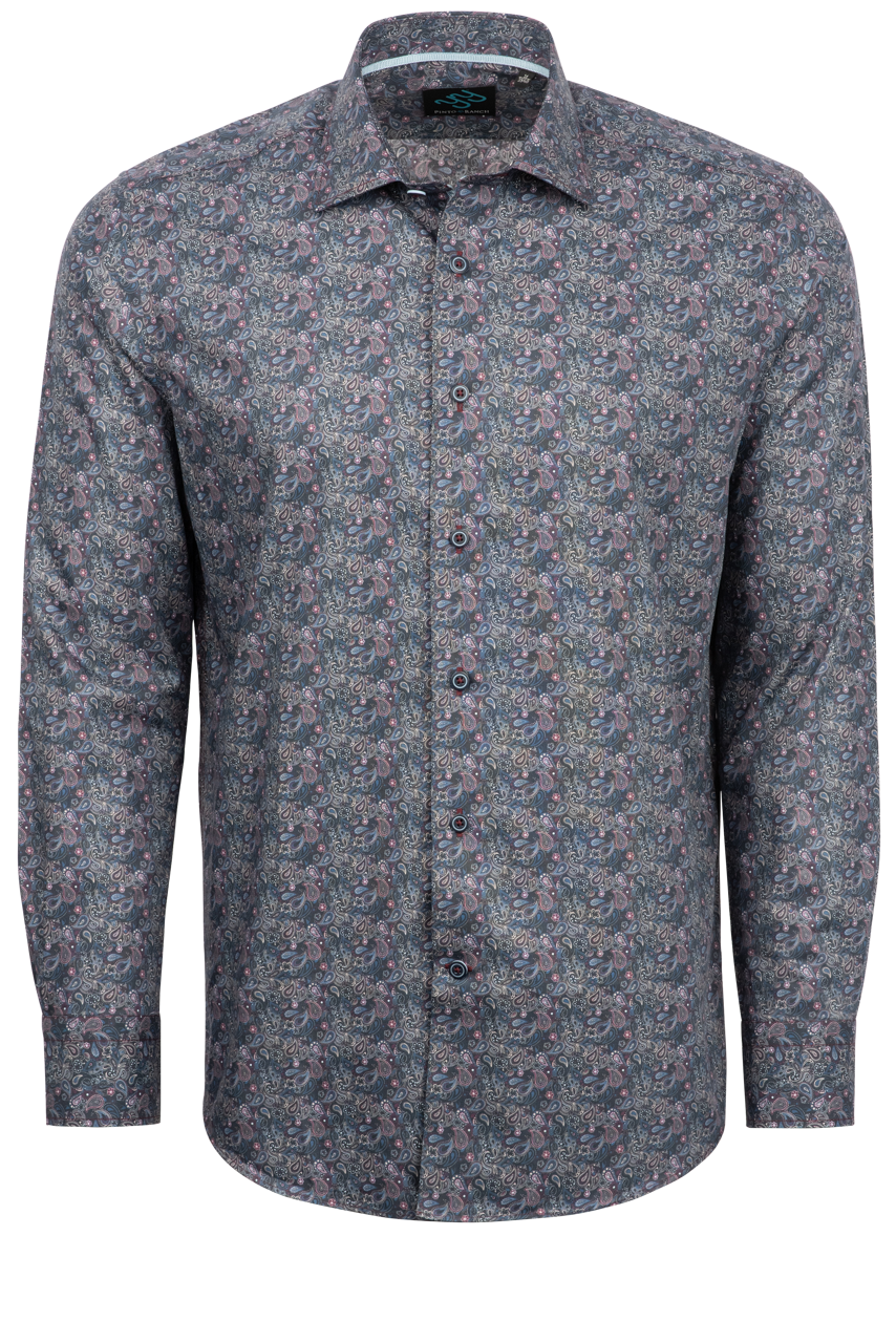 Pinto Ranch YY Collection Button-Front Sport Shirt - Multi