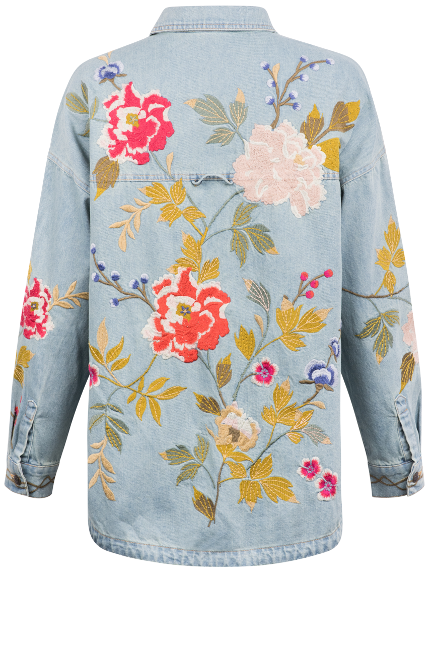 Johnny Was Adele Denim Overshirt