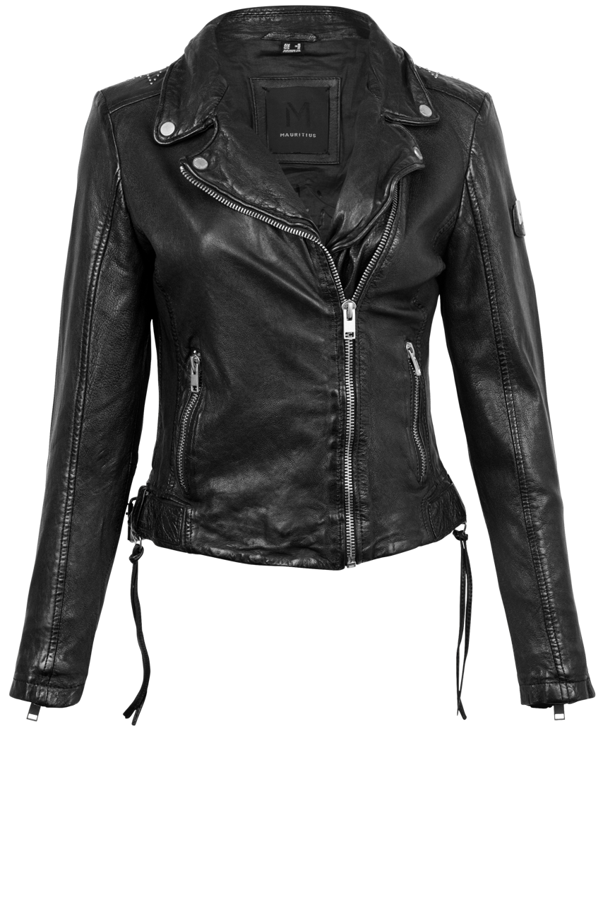 Mauritius Black Wani Vintage Lamb Leather Jacket