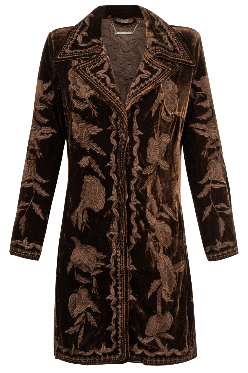 Paparazzi Tonal Embroidered Coat