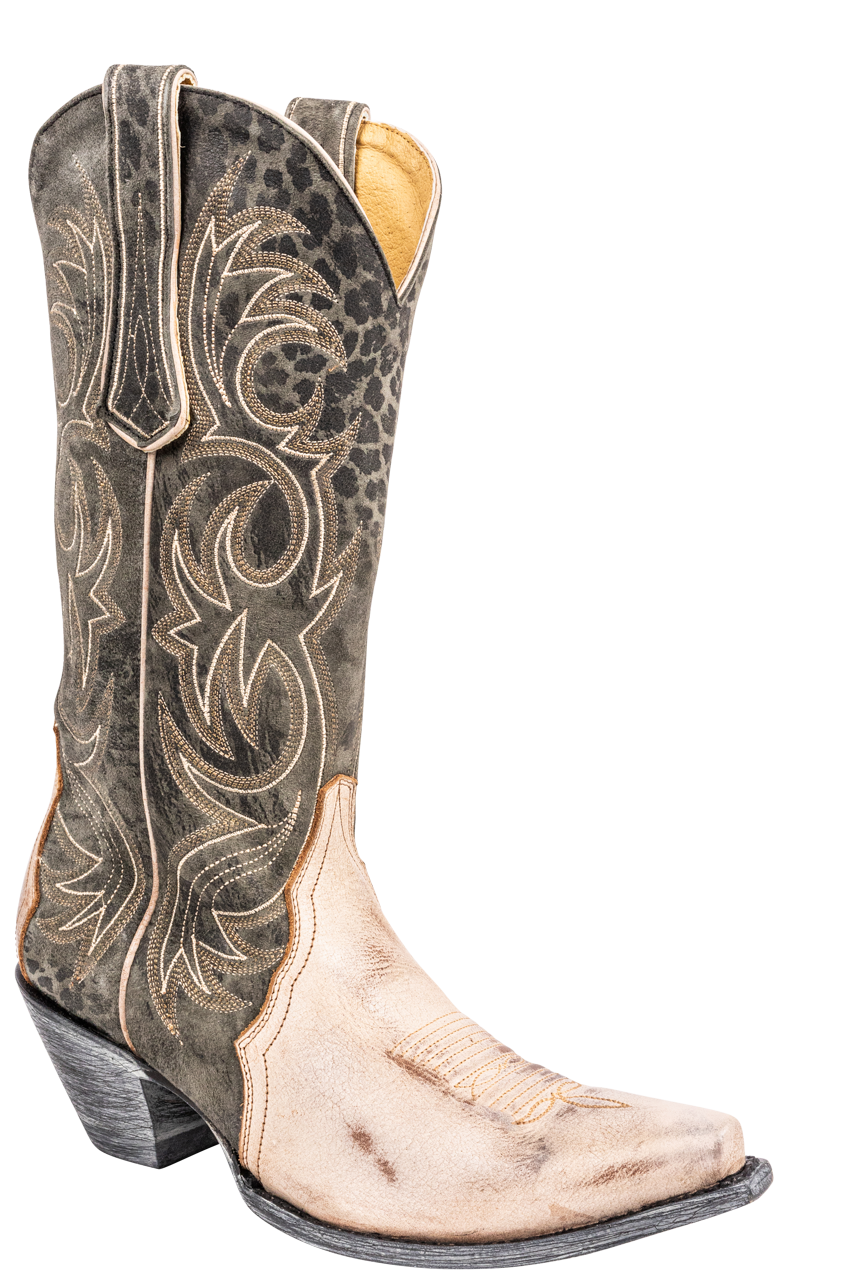 Old Gringo Somers Cowgirl Boots - Tan and Green