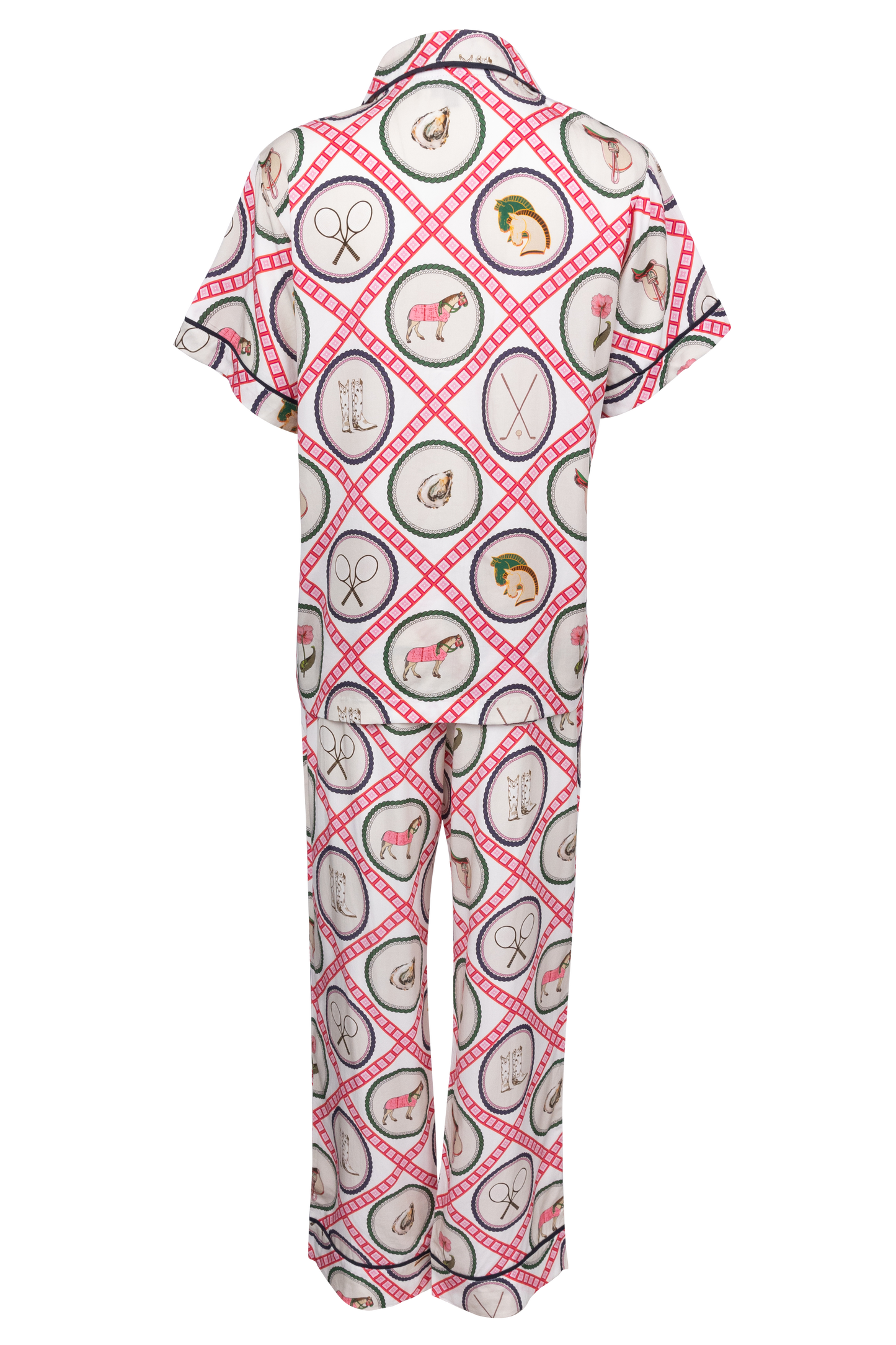 Katie Kime Saddles and Swings PJ Set