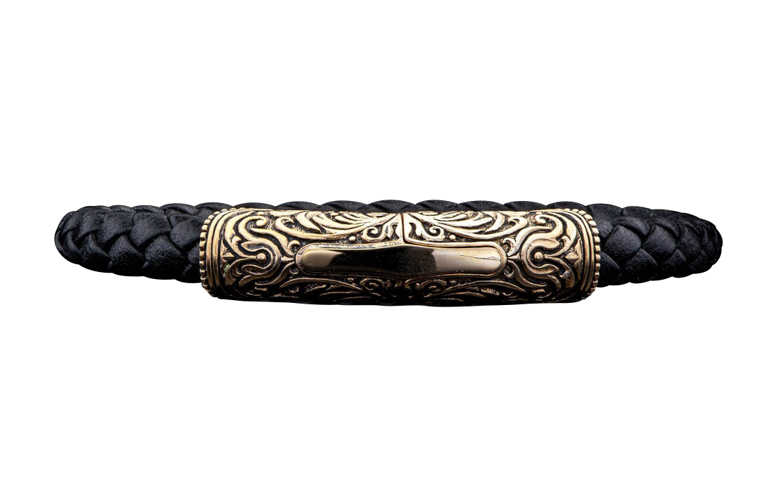 William Henry Bronze & Black Milan Bracelet