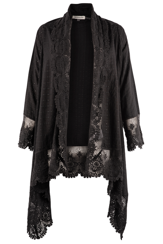 Paparazzi Eyelet & Lace Kimono