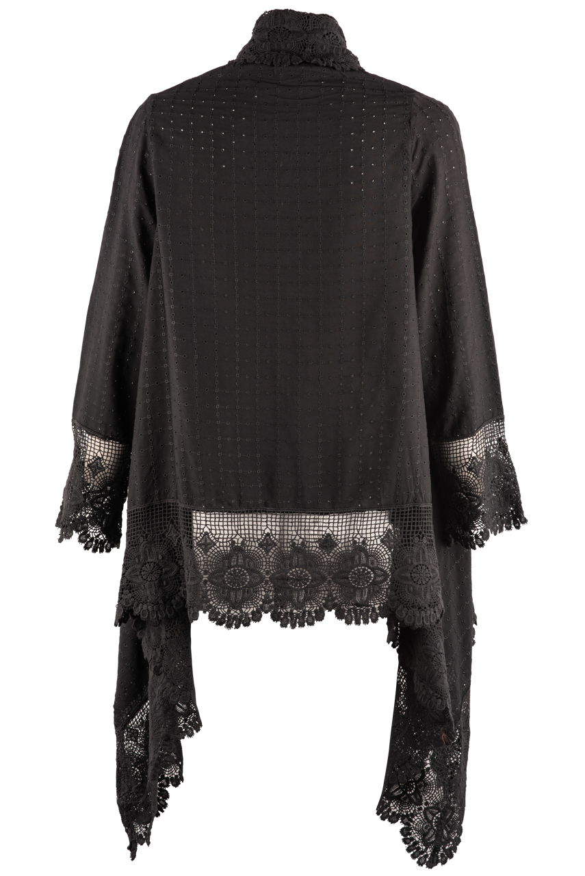Paparazzi Eyelet & Lace Kimono