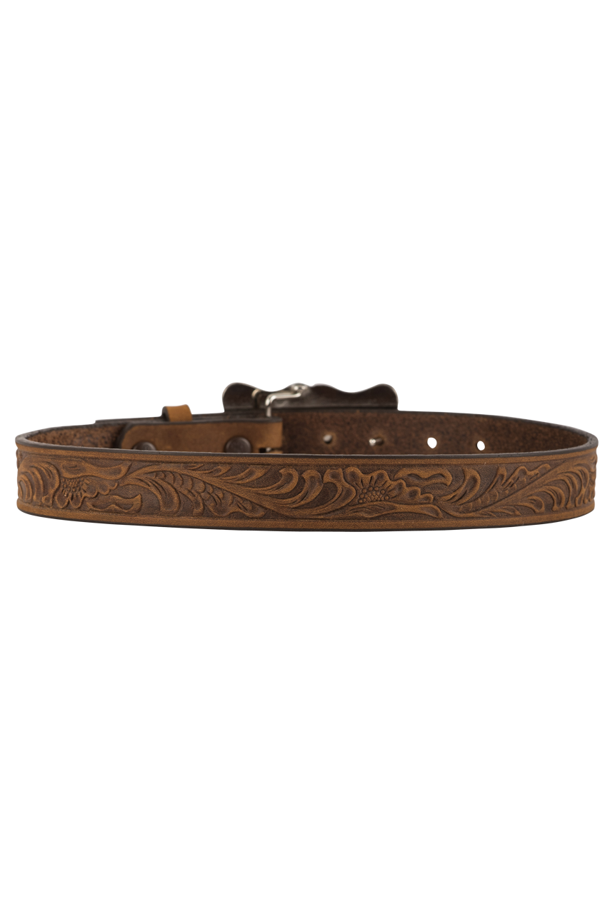 Brighton Kids Embossed Cowhide Belt