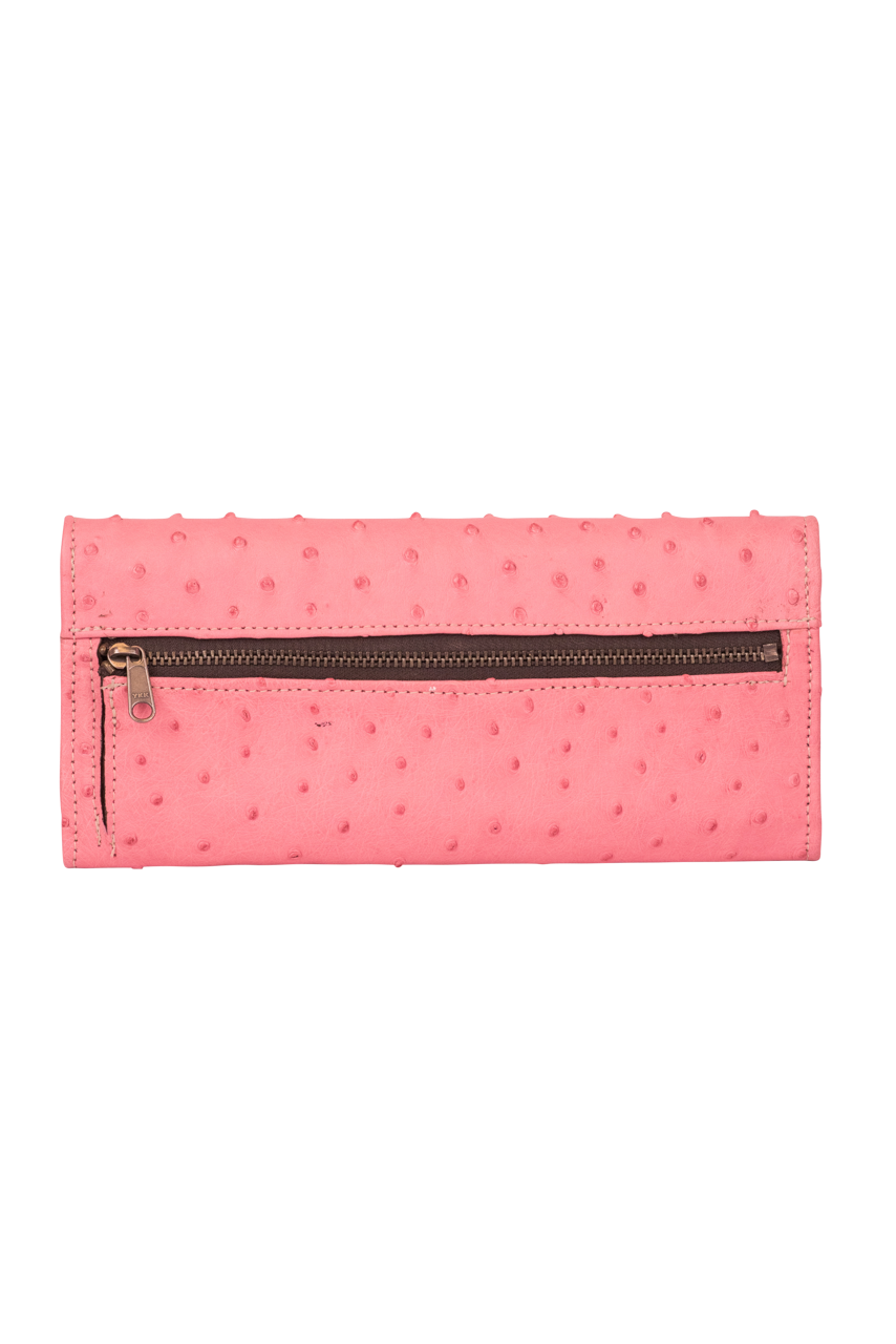 Juan Antonio Full Quill Ostrich Wallet