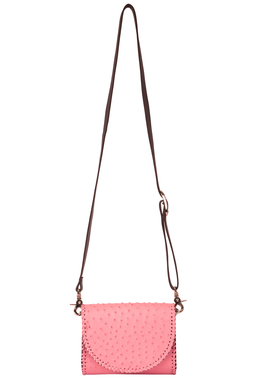 Juan Antonio Full Quill Ostrich Bag