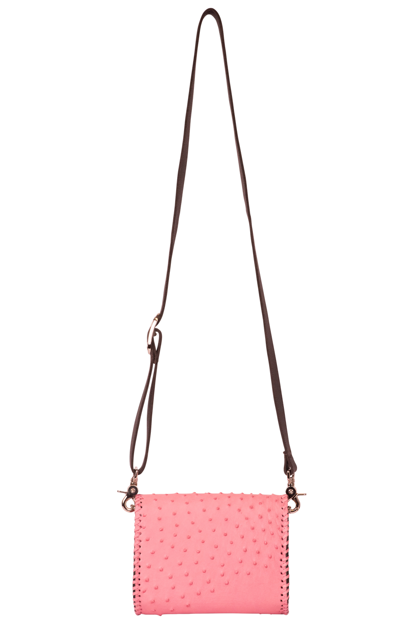 Juan Antonio Full Quill Ostrich Bag