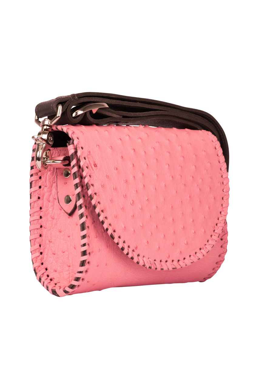 Juan Antonio Full Quill Ostrich Bag
