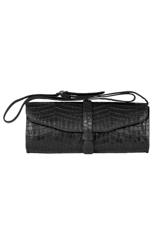 Juan Antonio Crocodile Small Clutch