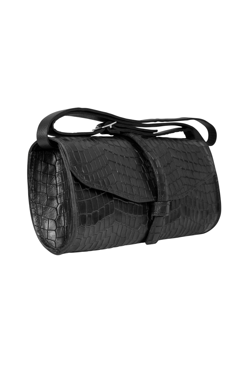 Juan Antonio Crocodile Small Clutch