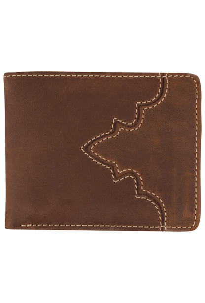 Justin Dark Brown Classic Passcase Wallet