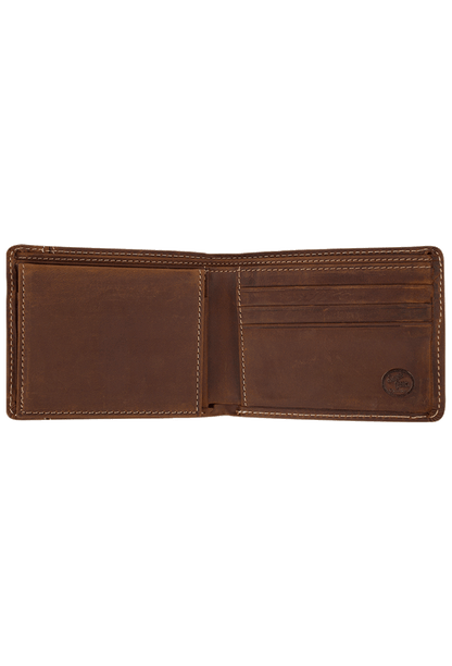 Justin Dark Brown Classic Passcase Wallet