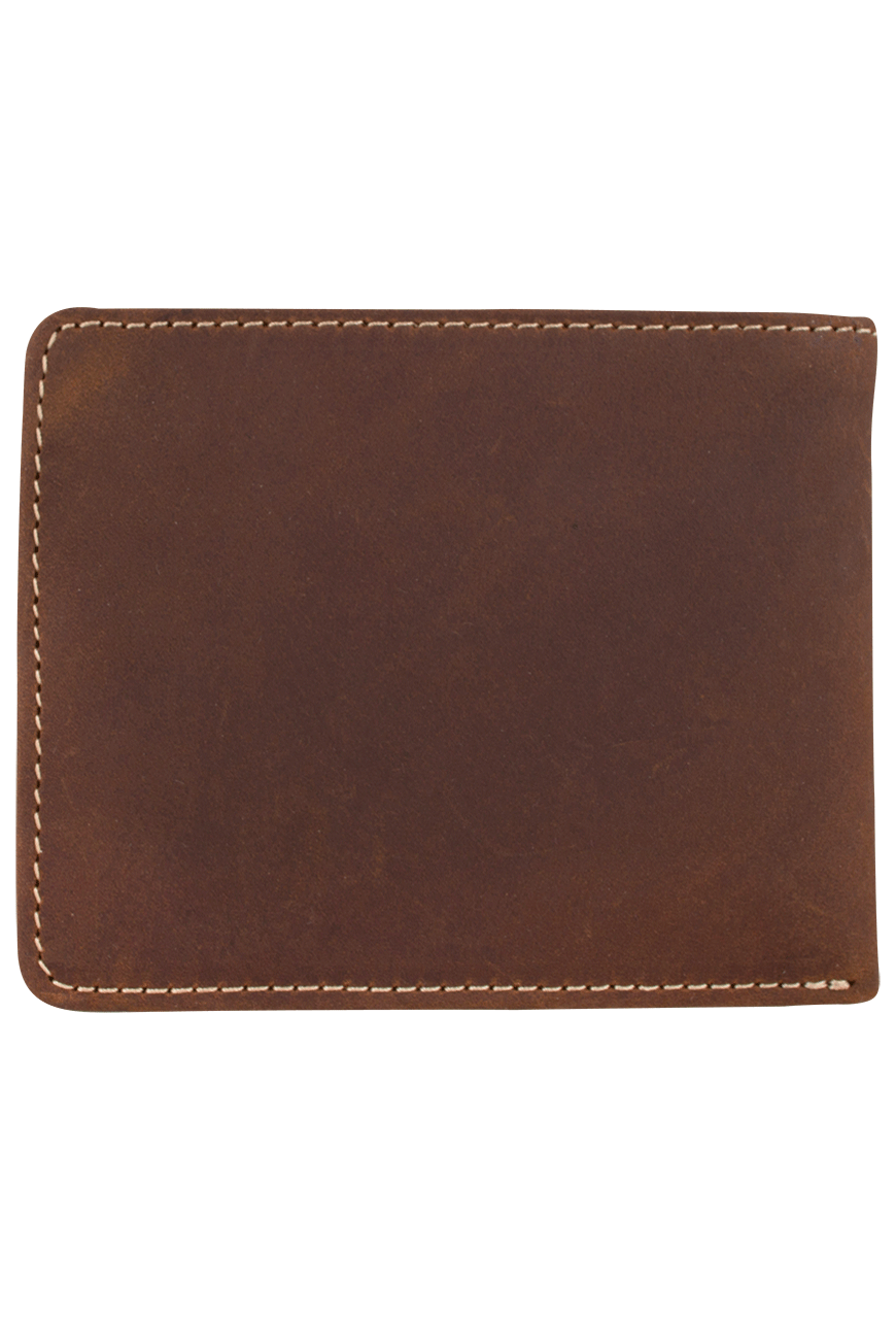 Justin Dark Brown Classic Passcase Wallet