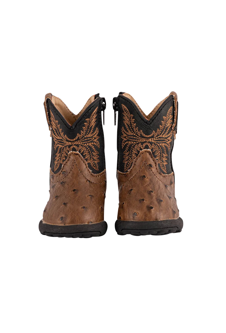 Roper Cowbabies Ostrich Boots