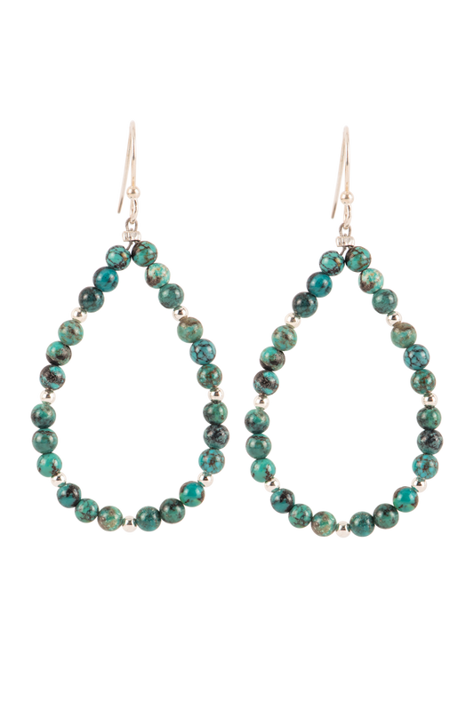 Paige Wallace Blue Turquoise Tear Drop Earrings