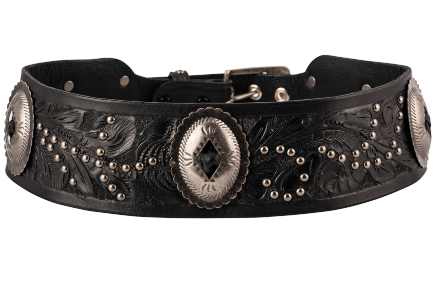 Juan Antonio Studded Black Belt