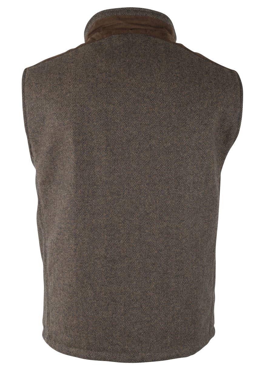 Madison Creek Wool Herringbone Vest - Tan