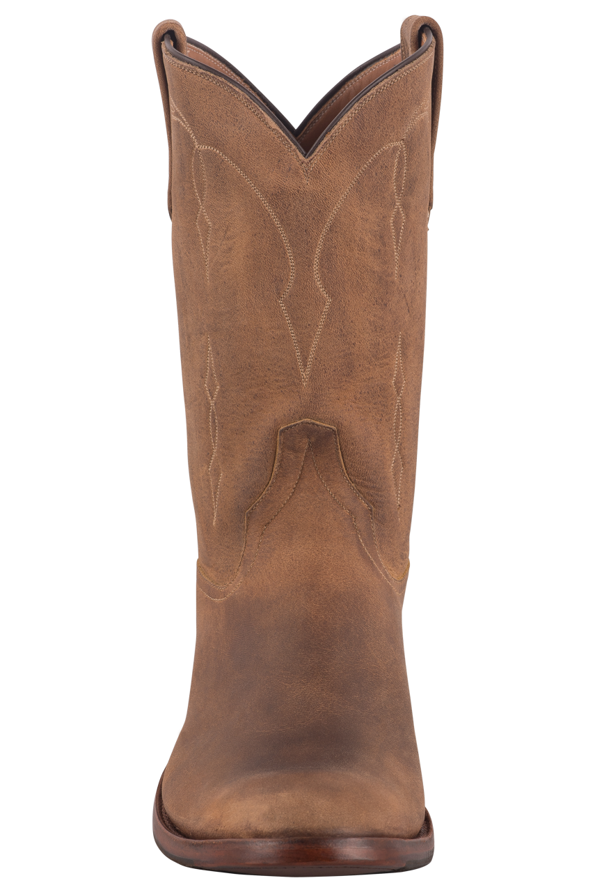 Rios of Mercedes Men's Elk Bottom Roper Boots - Sand