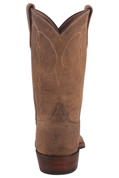 Rios of Mercedes Men's Elk Bottom Roper Boots - Sand